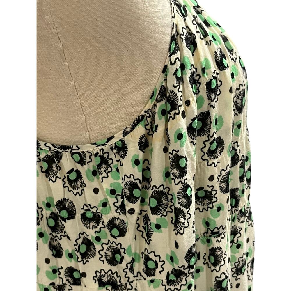 RIXO Herbie‎ Green Floral Print Long Maxi Tent Dress Sz 8 - Picture 7 of 15